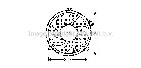 PRASCO PE7526 Fan, radiator